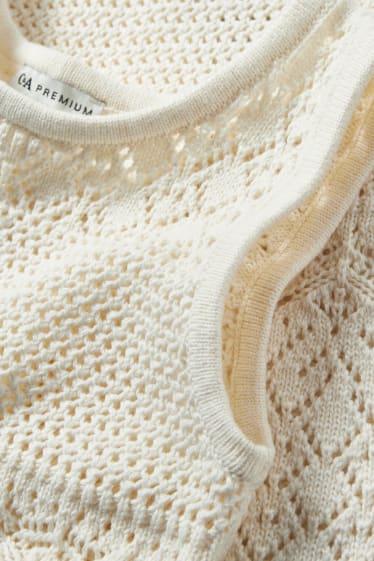 Kids Girls - Strick-Top - cremeweiß