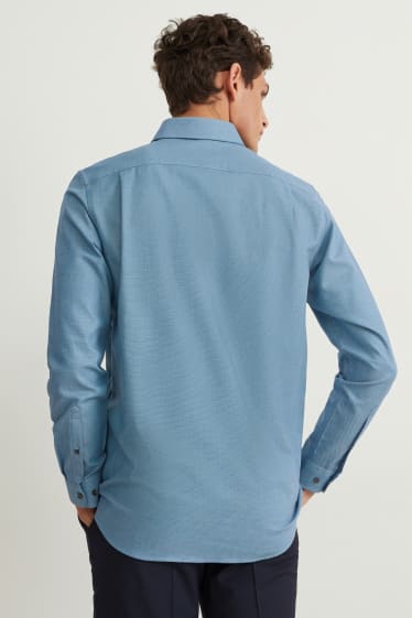 Home - Camisa formal - regular fit - cutaway - fàcil de planxar - verd