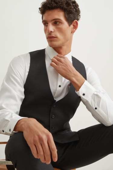 Herren - Anzug mit Zweithose - Regular Fit - 4 teilig - schwarz