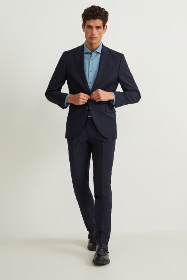 Home - Camisa formal - regular fit - cutaway - fàcil de planxar - verd