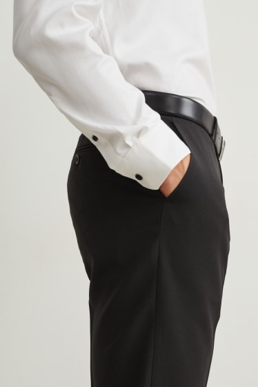Herren - Anzug mit Zweithose - Regular Fit - 4 teilig - schwarz