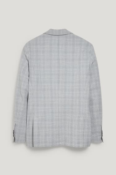 Uomo - Giacca coordinabile - slim fit - a quadretti - grigio