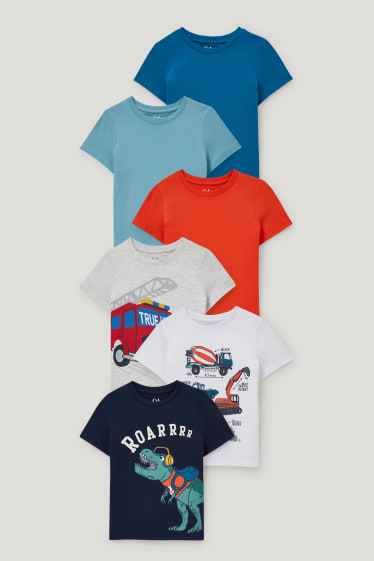 Garçons - Lot de 6 - T-shirts - blanc