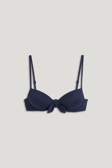 Donna - Reggiseno bikini con ferretti - imbottito - LYCRA® XTRA LIFE™ - blu scuro