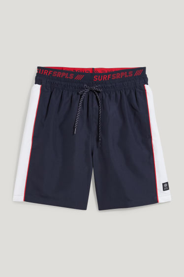 Hommes - Short de bain - bleu foncé