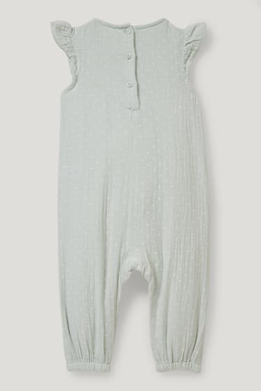 Baby Girls - Baby jumpsuit - polka dot - mint green