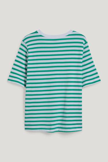 Dona - Samarreta - de ratlles - verd / blanc trencat