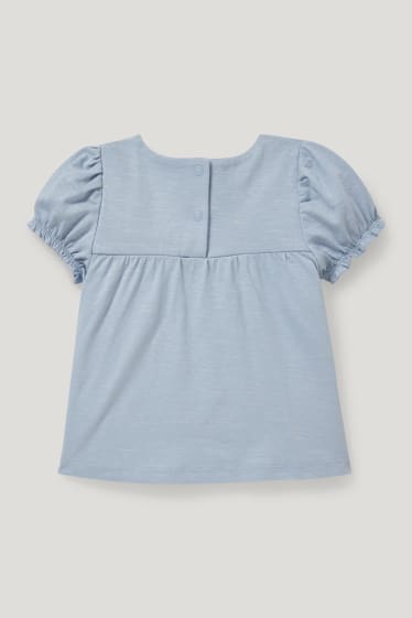 Baby Girls - Tricou cu mânecă scurtă bebeluși - albastru deschis