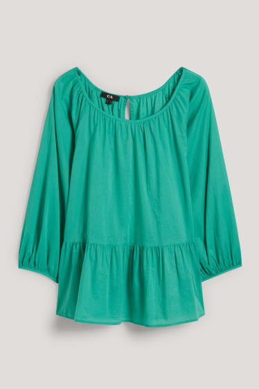 Damen - Bluse - grün
