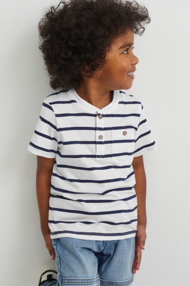 Toddler Boys - T-shirt - a righe - bianco / blu