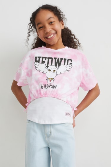 Filles - Harry Potter - ensemble - T-shirt et top - 2 pièces - rose