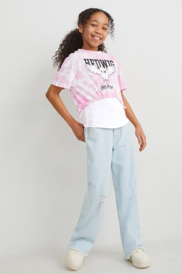 Filles - Harry Potter - ensemble - T-shirt et top - 2 pièces - rose