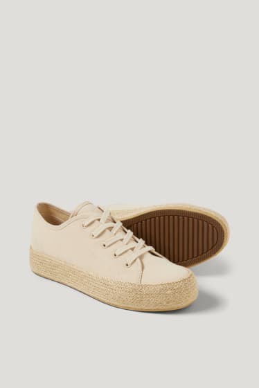 Femei - Încălțăminte sport tip espadrile - bej