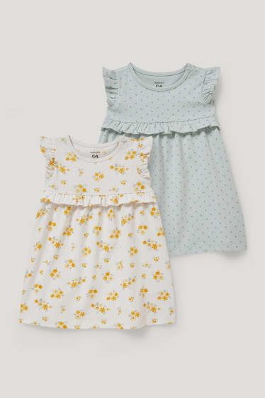 Exklusiv Online - Multipack 2er - Baby-Kleid - cremeweiß