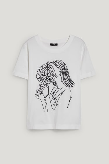 Femmes - T-shirt - blanc