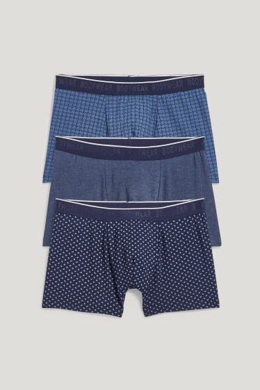 Herren - Multipack 3er - Trunks - LYCRA® - dunkelblau