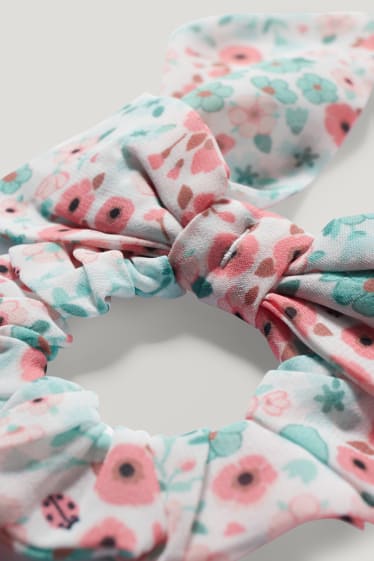 Toddler Girls - Set - T-shirt en scrunchie - 2-delig - wit