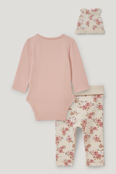 Baby Girls - Minnie Maus - Baby-Outfit - 3 teilig - hellrosa