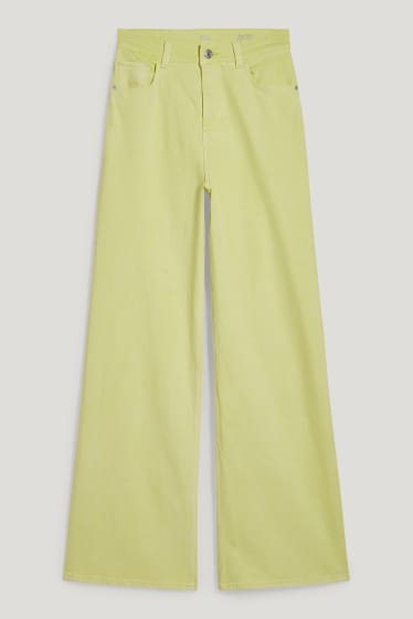Dona - Loose fit jeans - high waist - LYCRA® - groc