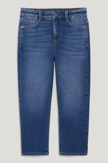 Damen - Capri Jeans - Mid Waist - Slim Fit - jeans-blau