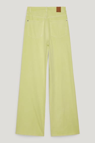 Dona - Loose fit jeans - high waist - LYCRA® - groc
