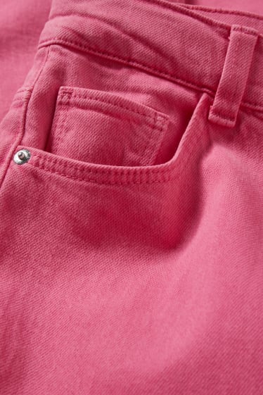 Dona - Loose fit jeans - high waist - LYCRA® - fúcsia
