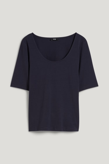 Femmes - T-shirt - bleu foncé