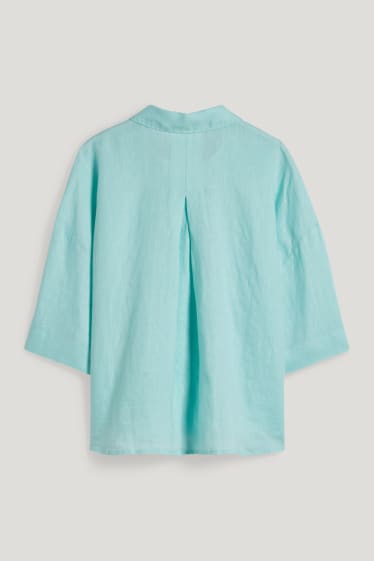 Femmes - Chemisier en lin - vert menthe