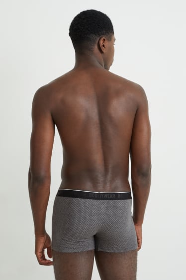 Herren - Multipack 3er - Trunks - LYCRA® - grau-melange