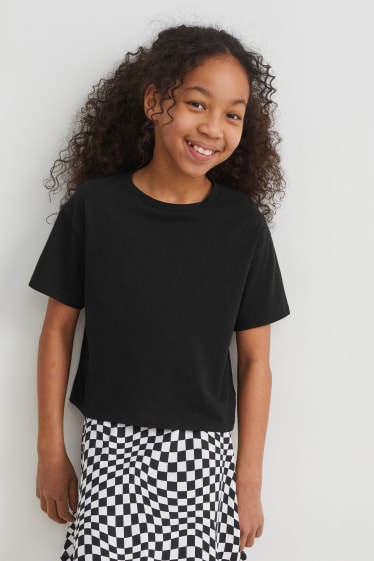 Kids Girls - Koszulka z krótkim rękawem - czarny