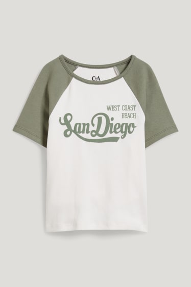 Kids Girls - Tricou cu mânecă scurtă - alb-crem