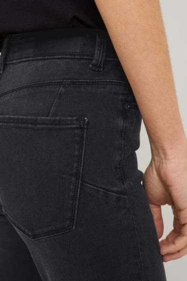 Dames - Skinny jeans - mid waist - shaping jeans - LYCRA® - jeansdonkergrijs