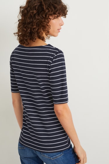 Dames - T-shirt - LYCRA® - donkerblauw