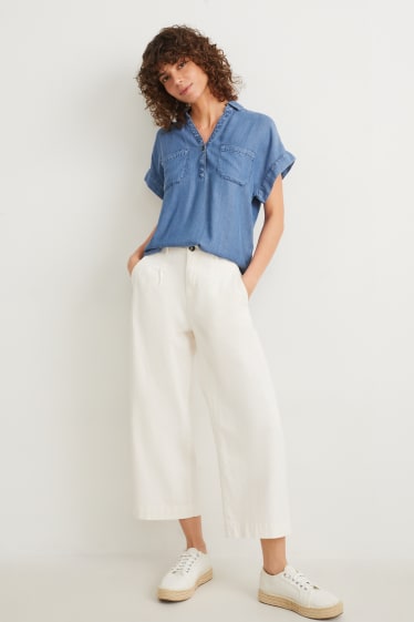 Femei - Bluză - denim-albastru deschis