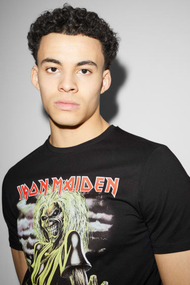 Clockhouse Boys - T-Shirt - Iron Maiden - zwart