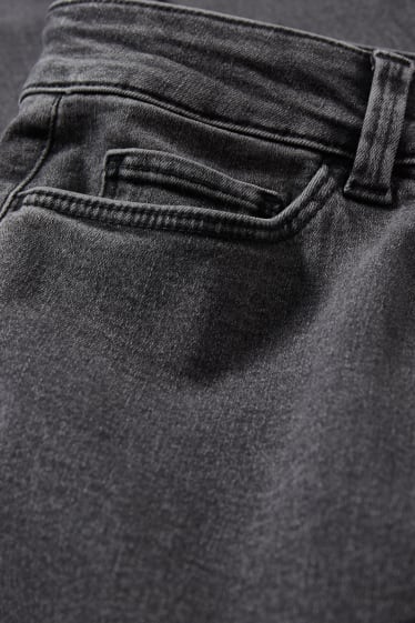 Femei - Jegging jeans - talie înaltă - super skinny fit - denim-gri închis