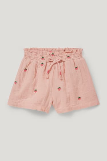 Toddler Girls - Shorts - met patroon - roze