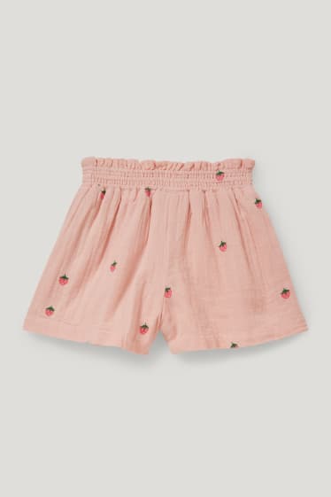 Toddler Girls - Shorts - met patroon - roze