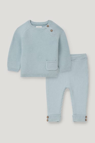 Baby Boys - Baby-Outfit - 2 teilig - hellblau