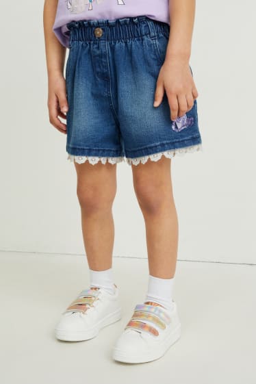 Toddler Girls - Frozen - pantaloni scurți de blugi - denim-albastru deschis