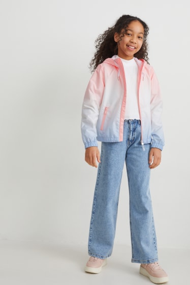Kids Girls - Jas met capuchon - roze
