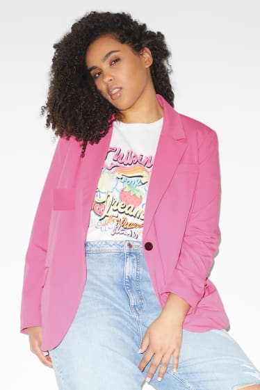 Femmes grandes tailles - CLOCKHOUSE - blazer - rose
