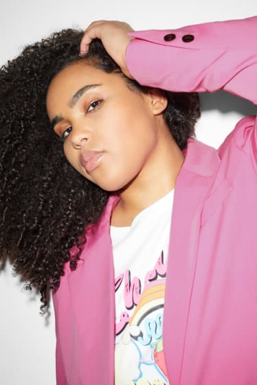 Femmes grandes tailles - CLOCKHOUSE - blazer - rose