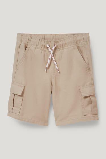 Garçons - Short cargo - beige clair
