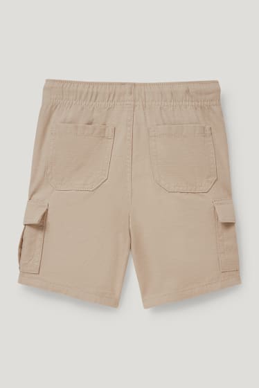 Garçons - Short cargo - beige clair