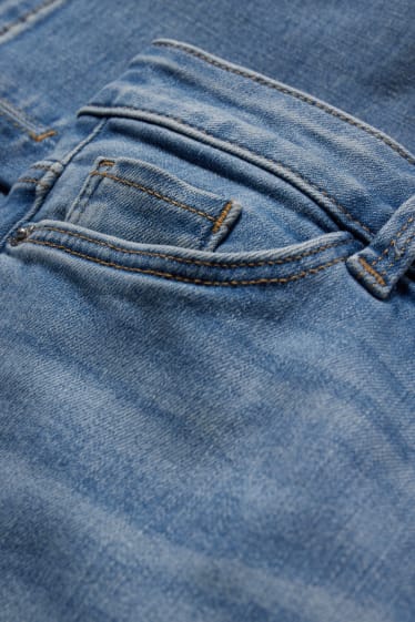 Dona - Capri jeans - mid waist - slim fit - texà blau clar