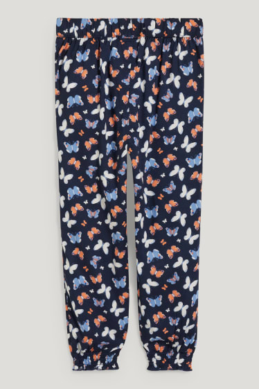 Exclusivo online - Pantalón - estampado - azul oscuro