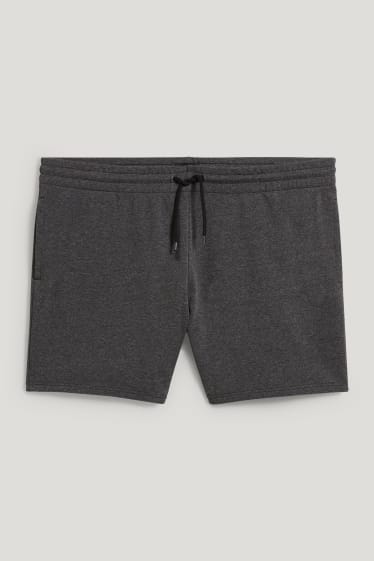 Uomo XL - Shorts di felpa - grigio scuro-melange