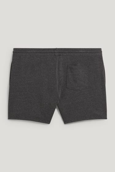 Uomo XL - Shorts di felpa - grigio scuro-melange