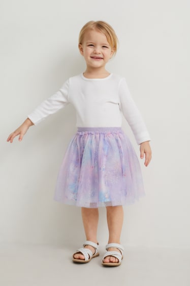 Nena petita - Frozen - faldilla de tul - violeta clar